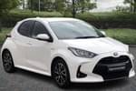 2022 Toyota Yaris Hatchback 1.5 Hybrid Design 5dr CVT in White at Listers Toyota Cheltenham