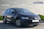 2022 Volkswagen Polo Hatchback 1.0 TSI Life 5dr in Deep Black at Listers Volkswagen Worcester