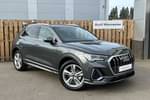 2024 Audi Q3 Estate 35 TFSI S Line 5dr S Tronic (Leather) in Daytona Grey Pearl Effect at Worcester Audi