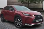 2016 Lexus NX Estate 300h 2.5 F-Sport 5dr CVT in Red at Lexus Coventry