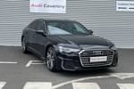 2024 Audi A6 Saloon 50 TFSI e 17.9kWh Quattro S Line 4dr S Tronic in Mythos Black, metallic at Coventry Audi