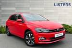 2021 Volkswagen Polo Hatchback 1.0 TSI 95 Match 5dr in Flash Red at Listers Volkswagen Evesham