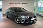 2021 Audi A4 Diesel Saloon 35 TDI S Line 4dr S Tronic in Daytona Grey Pearlescent at Birmingham Audi