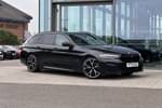 2020 BMW 5 Series Touring 520i MHT M Sport 5dr Step Auto in Black Sapphire metallic paint at Listers King's Lynn (BMW)