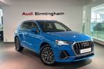 2022 Audi Q3 Estate 35 TFSI S Line 5dr S Tronic in Turbo Blue at Birmingham Audi