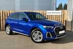 2021 Audi Q5 Estate 45 TFSI Quattro S Line 5dr S Tronic in Ultra Blue Metallic at Worcester Audi