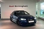 2019 Audi A3 Saloon S3 TFSI 300 Quattro Black Edition 4dr S Tronic in Navarra Blue Metallic at Birmingham Audi