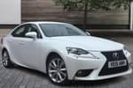 2015 Lexus IS Saloon 300h Advance 4dr CVT Auto in White at Lexus Coventry