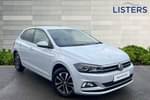 2020 Volkswagen Polo Hatchback Special Editions 1.0 TSI 95 United 5dr in White Silver at Listers Volkswagen Nuneaton