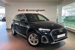 2023 Audi Q5 Estate 45 TFSI Quattro S Line 5dr S Tronic in Mythos black, metallic at Birmingham Audi