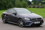 2017 Mercedes-Benz E Class Diesel Coupe E220d AMG Line Premium 2dr 9G-Tronic in Cavansite blue Metallic at Mercedes-Benz of Boston