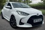 2022 Toyota Yaris Hatchback 1.5 Hybrid Design 5dr CVT in White at Listers Toyota Coventry