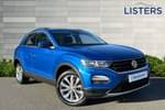 2018 Volkswagen T-Roc Hatchback 1.0 TSI SE 5dr in Ravenna Blue at Listers Volkswagen Evesham