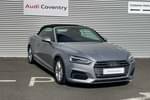 2018 Audi A5 Cabriolet 2.0T FSI Sport 2dr S Tronic in Floret Silver Metallic at Coventry Audi