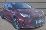 2021 Toyota Yaris Hatchback 1.5 Hybrid Design 5dr CVT in Red at Listers Toyota Bristol (South)