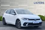 2022 Volkswagen Polo Hatchback 1.0 TSI Life 5dr in Pure White at Listers Volkswagen Worcester