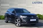 2022 Volkswagen T-Cross Estate 1.0 TSI 110 R-Line 5dr in Deep Black at Listers Volkswagen Worcester