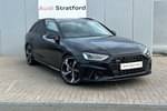 2024 Audi A4 Diesel Avant 40 TDI 204 Quattro Black Edition 5dr S Tronic in Mythos Black Metallic at Stratford Audi