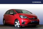 2021 Honda Jazz Hatchback 1.5 i-MMD Hybrid EX 5dr eCVT in Red at Listers Honda Stratford-upon-Avon