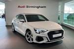 2024 Audi A3 Sportback 35 TFSI S Line 5dr in Ibis White at Birmingham Audi