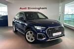 2021 Audi Q5 Diesel Sportback 40 TDI Quattro S Line 5dr S Tronic in Navarra Blue Metallic at Birmingham Audi