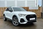 2024 Audi Q3 Diesel Estate 40 TDI 200 Quattro Black Edition 5dr S Tronic in Glacier White Metallic at Worcester Audi