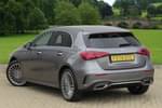 Image two of this 2024 Mercedes-Benz A Class A 250 e AMG Line Premium Plus Hatchback in Mountain Grey Metallic at Mercedes-Benz of Boston