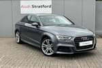 2019 Audi A3 Saloon 35 TFSI S Line 4dr S Tronic in Monsoon Grey Metallic at Stratford Audi