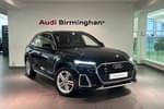 2021 Audi Q5 Estate 45 TFSI Quattro S Line 5dr S Tronic in Mythos Black Metallic at Birmingham Audi