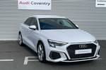 2023 Audi A3 Saloon 35 TFSI S Line 4dr in Ibis white, solid at Coventry Audi