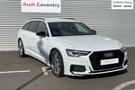 2022 Audi A6 Diesel Avant 40 TDI Quattro Black Edition 5dr S Tronic in Glacier White Metallic at Coventry Audi