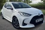 2022 Toyota Yaris Hatchback 1.5 Hybrid Design 5dr CVT in White at Listers Toyota Coventry