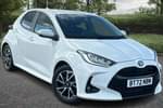 2022 Toyota Yaris Hatchback 1.5 Hybrid Design 5dr CVT in White at Listers Toyota Coventry