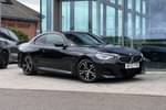 2022 BMW 2 Series Coupe 220i M Sport 2dr Step Auto in Black Sapphire metallic paint at Listers King's Lynn (BMW)