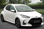 2022 Toyota Yaris Hatchback 1.5 Hybrid Design 5dr CVT in White at Listers Toyota Cheltenham