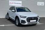 2021 Audi Q5 Diesel Estate 40 TDI Quattro Sport 5dr S Tronic in Glacier White Metallic at Coventry Audi