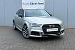 2017 Audi A3 Hatchback Special Editions 1.5 TFSI Black Edition 3dr in Audi exclusive customised paint finish at Stratford Audi