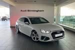 2022 Audi A4 Avant 40 TFSI 204 S Line 5dr S Tronic in Glacier White Metallic at Birmingham Audi