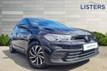 2023 Volkswagen Polo Hatchback 1.0 TSI Life 5dr in Deep black at Listers Volkswagen Coventry