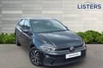 2023 Volkswagen Polo Hatchback 1.0 TSI Life 5dr in Deep black at Listers Volkswagen Coventry