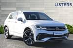 2021 Volkswagen Tiguan Diesel Estate 2.0 TDI R-Line 5dr DSG in Pure White at Listers Volkswagen Worcester