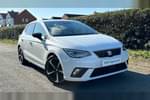 2022 SEAT Ibiza Hatchback 1.0 TSI 95 FR Sport 5dr in Nevada White at Listers SEAT Worcester