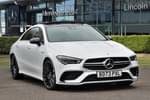 2023 Mercedes-Benz CLA AMG Coupe 35 Premium Plus 4Matic 4dr Tip Auto in digital white at Mercedes-Benz of Lincoln