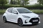 2022 Toyota Yaris Hatchback 1.5 Hybrid Design 5dr CVT in White at Listers Toyota Stratford-upon-Avon