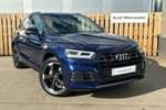 2020 Audi Q5 Estate 45 TFSI Quattro Black Edition 5dr S Tronic in Navarra Blue Metallic at Worcester Audi