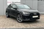 2023 Audi Q3 Estate 40 TFSI Quattro Black Edition 5dr S Tronic in Mythos black, metallic at Stratford Audi