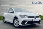 2022 Volkswagen Polo Hatchback 1.0 TSI Life 5dr in Pure White at Listers Volkswagen Loughborough