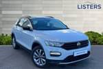 2020 Volkswagen T-Roc Hatchback 1.5 TSI EVO Design 5dr in White Silver at Listers Volkswagen Nuneaton