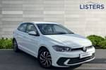 2023 Volkswagen Polo Hatchback 1.0 TSI Life 5dr in Pure white at Listers Volkswagen Nuneaton