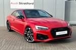 2024 Audi A5 Coupe 45 TFSI 265 Quattro Black Edition 2dr S Tronic in Progressive Red Metallic at Stratford Audi